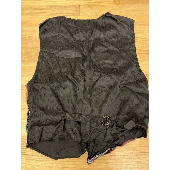 Paragraff Rayon Western Vest Small Multicolor Paisley - Picture 8 of 8